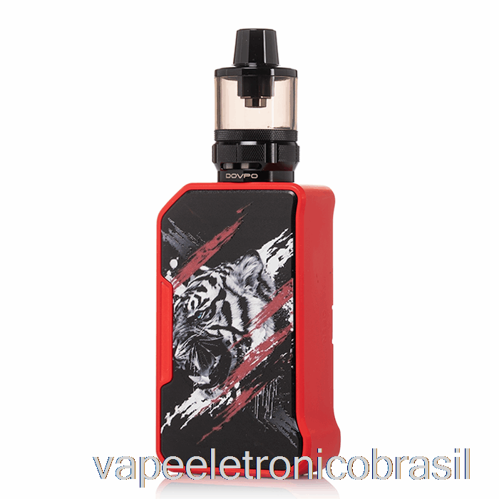 Vape Eletrônico Dovpo Mvp 220w Starter Kit Tigre Vermelho